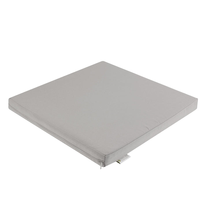7even In &amp; Outdoor Lounge Kissen 50cm Silber-Grau/Wasserfestes Kissen 50 x 50 x 5 cm/Sitzkissen, Bod