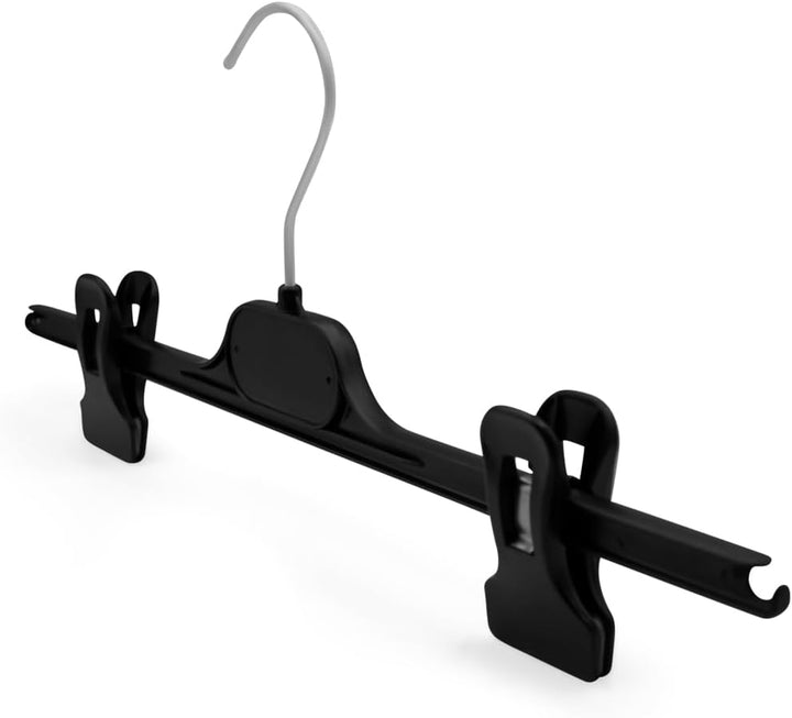 Kiroplast Kleiderbügel Für Röcke Kleiderbügel Hosen Clips Kleiderbügel Für Hosen 36cm (20, Schwarz)