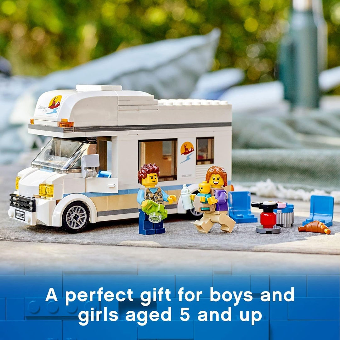 LEGO City Holiday Camper Van 60283 Building Kit; Cool Vacation Toy for Kids, New 2021 (190 Pieces)