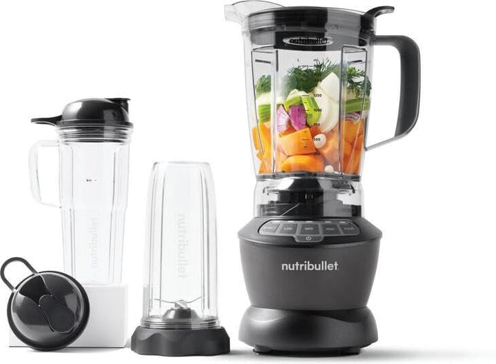 NutriBullet Full Size Combo Batidora de Vaso 1.8L 1200W Gris Oscuro