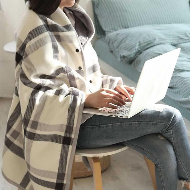 WINKEEY Damen Poncho, Winter Warm Umhang, Strick Cape Cardigan Für Frauen, Wrap Open Front Cape, Win