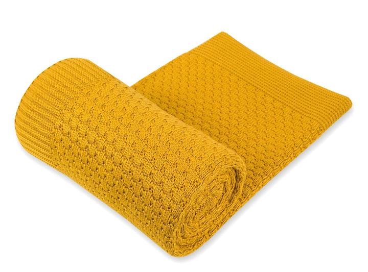 PIMKO 100% Bambusdecke Babydecke Strickdecke Kuscheldecke für Jungen und Mädchen Schmusedecke 80 x 1