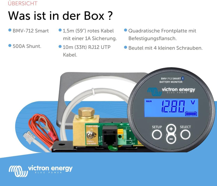 Victron Energy BMV-712 Smart Batterie Monitor (Grau) BMV 712 Smart - Bluetooth, BMV 712 Smart - Blue