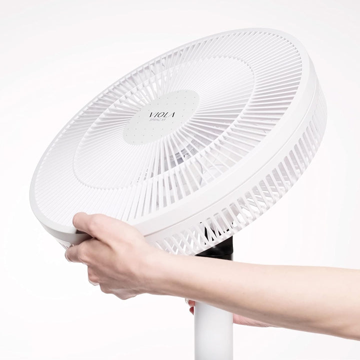 VIOLA Leiser Standventilator mit Fernbedienung, leistungsstarker digitaler Motor, geringer Stromverb