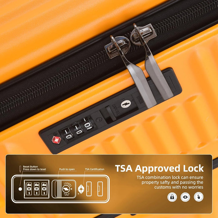 TydeCkare 29 Zoll 40 * 37 * 77 cm, 113 l, aufgegebenes Aluminiumgepäck mit seitlicher Öffnung, 360°-