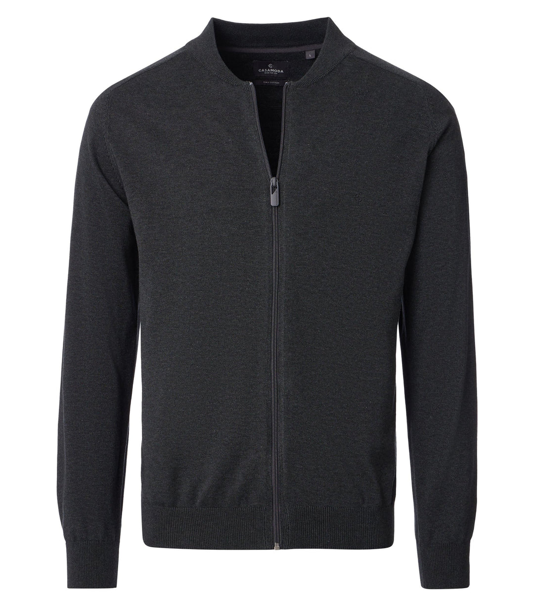 CASAMODA Strickjacke Uni, S Grau