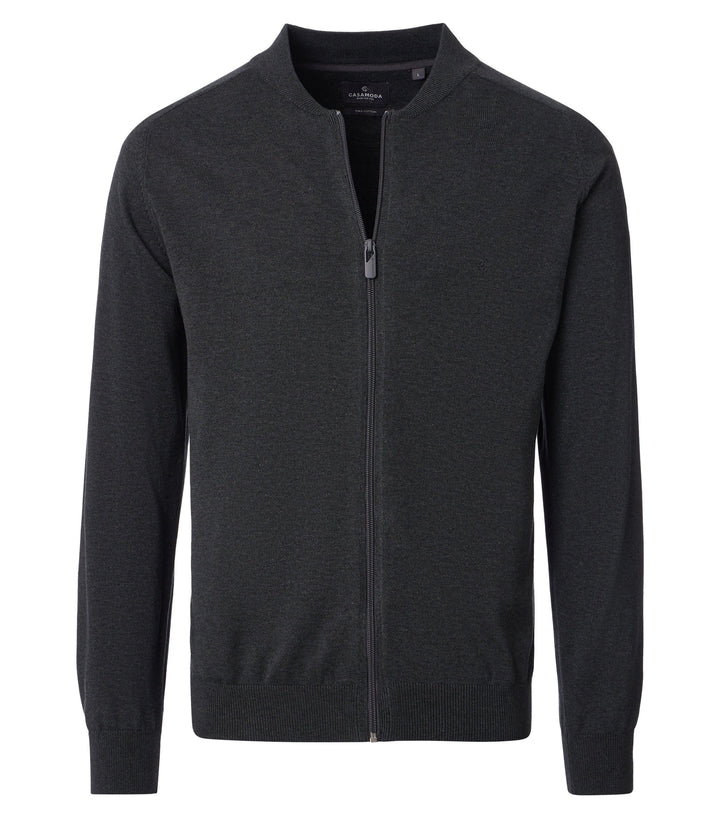 CASAMODA Strickjacke Uni, S Grau