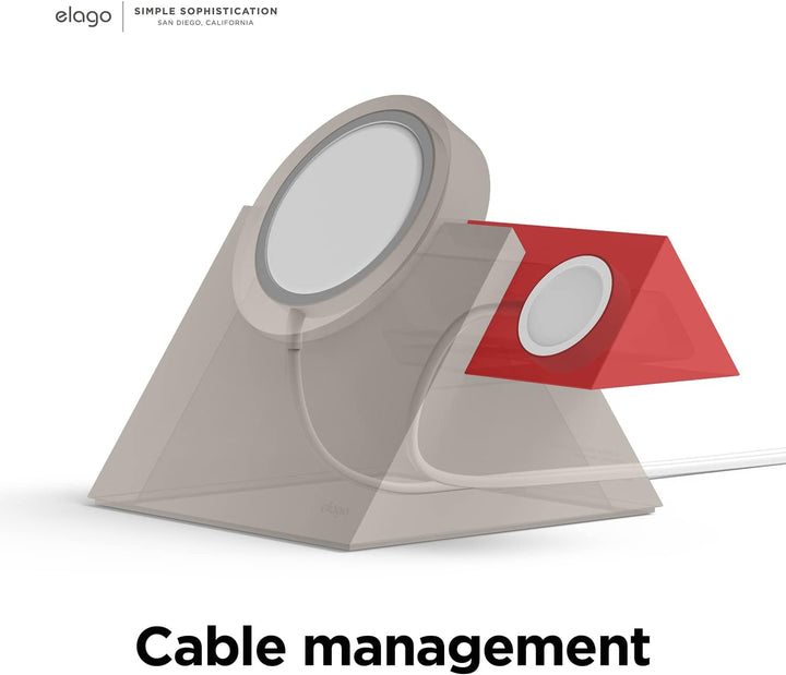elago MS5 Duo Ladestation Kompatibel mit MagSafe Ladegerät,Kompatibel mit iPhone 15, 14, 13, 12 Seri