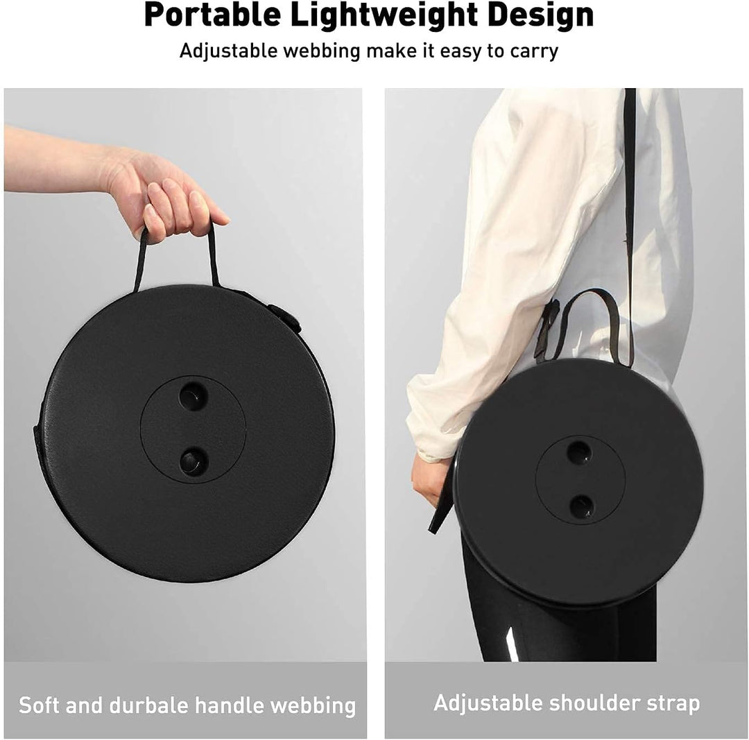 Tragbare Klapphocker 2er Set, Camping-Hocker, 2021 modernisiert, höhenverstellbare tragbar Teleskop-