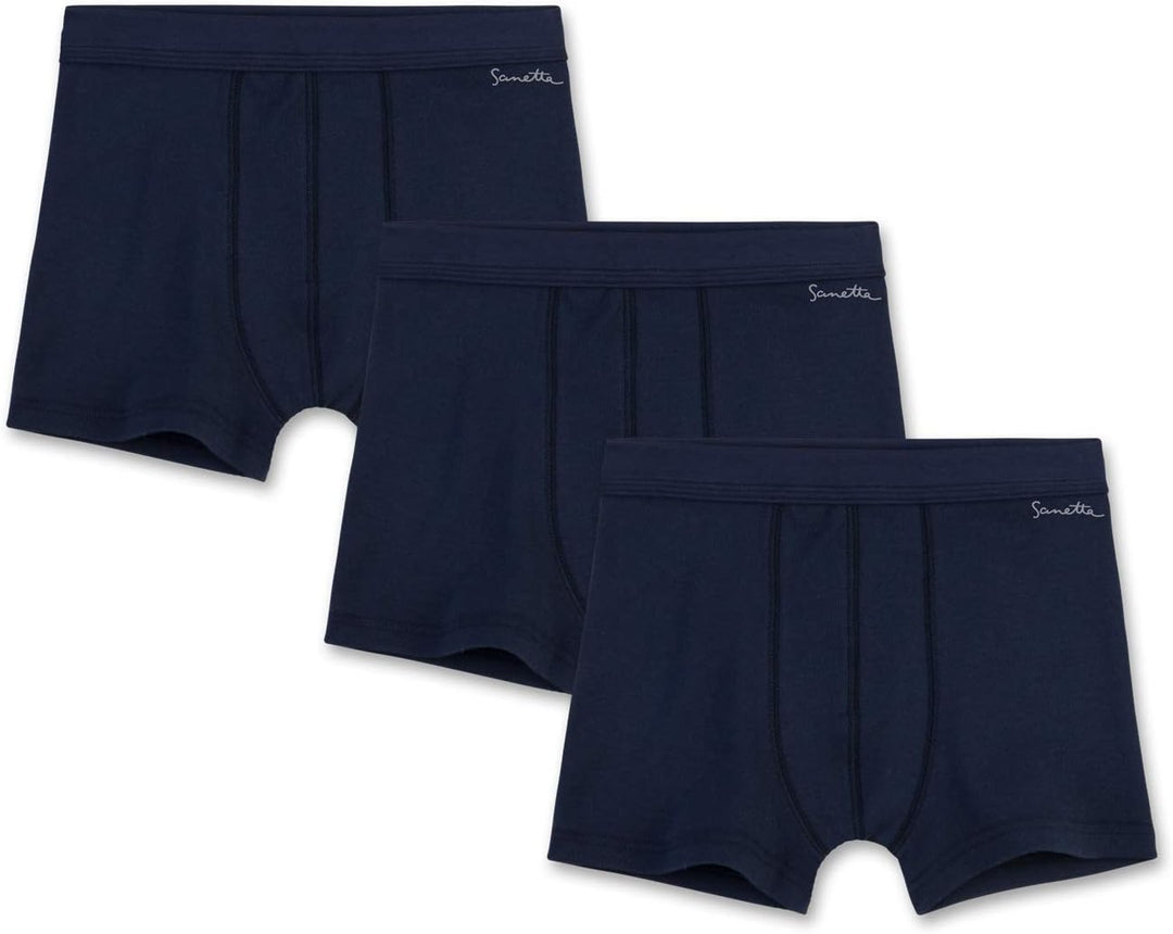 Sanetta Jungen-Shorts (Dreierpack) | Hochwertige und nachhaltige Unterhose für Jungen aus Bio-Baumwo