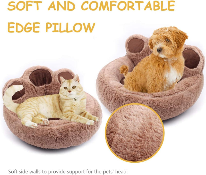 PETCUTE Hundebett kleine Hunde Katzenbett waschbar Hundebetten Mittlere Hunde Haustierbetten L Rosa,