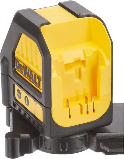 DeWalt 10,8 V/2,0 Ah Akku Kreuzlinienlaser (515 Nm, Laserklasse 2, Laserdiodenfarbe grün, IP65, mit