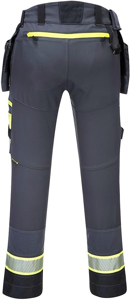 Portwest DX4 Bundhose mit abnehmbaren Holstertaschen, Grösse: 34, Farbe: Metal Grau, DX440MGR34 34 M