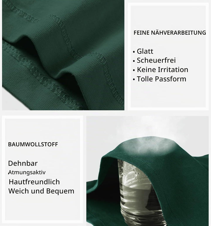 Charmo Unterhemd Damen BH-Hemd Basic Racerback Tank Tops mit Regal-BH Baumwoll Stretch eng Top Slim
