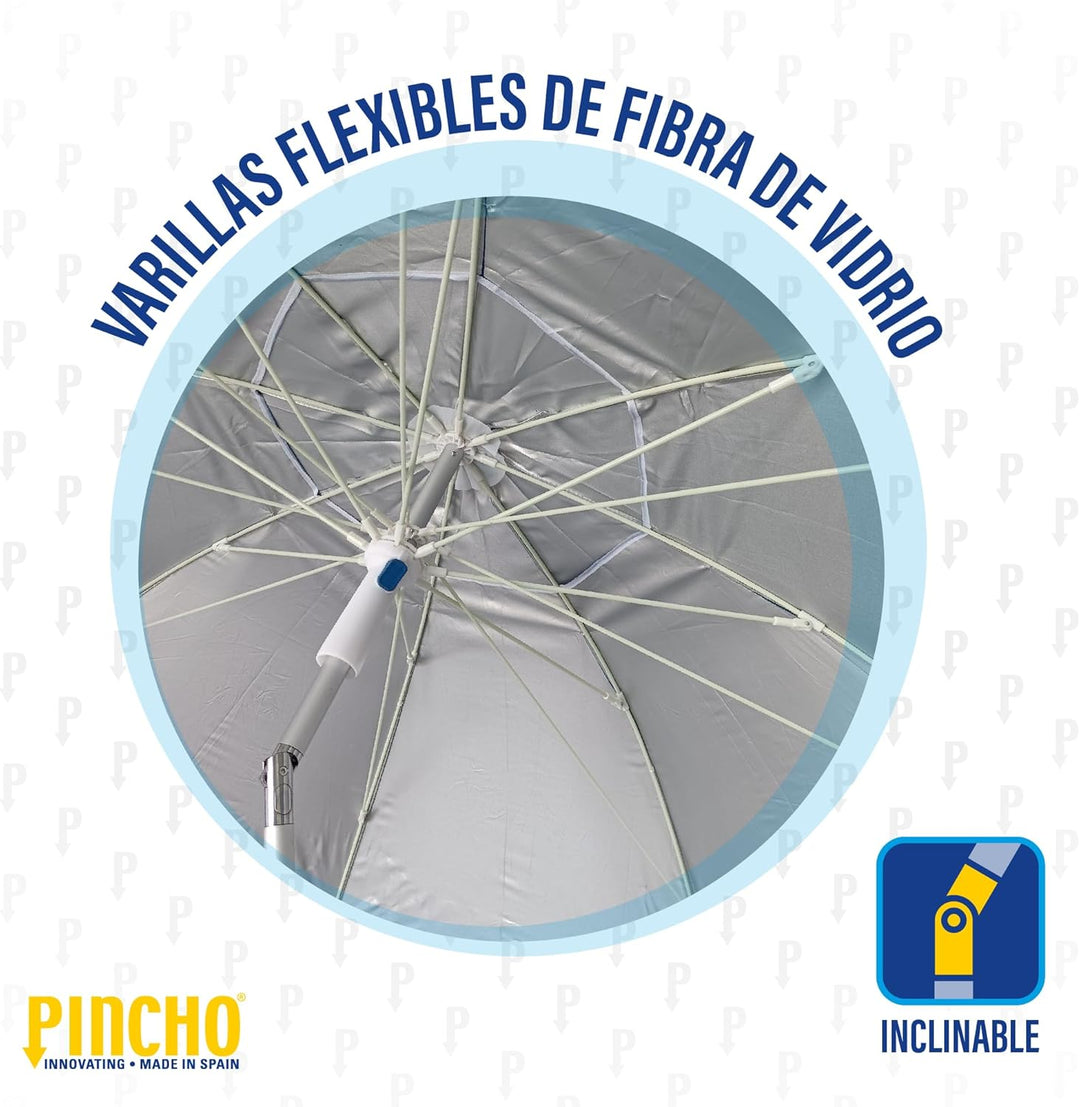 Pincho ALTEA MORAIRA UND MARBELLA SCHIRME, Durchgehendes Blau, Grande, Modern, Durchgehendes Blau