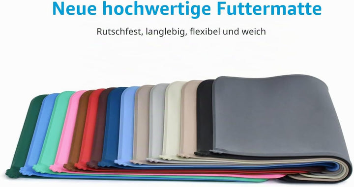 AUDWUD Silikon wasserdicht Hund und Katze Haustier Fütterung Matte,Anti-Rutsch-Tiernapf Matte,Hausti
