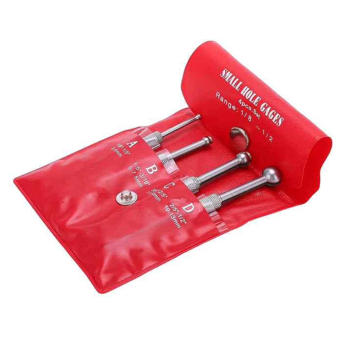 4PCS Lochlehren-Set Vollkugel-Teleskoplehre 3-13 Mm Zum Messen Kleiner Löcher Schlitze Nuten