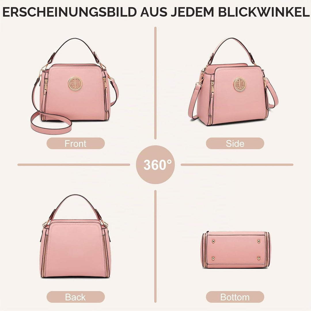 Miss Lulu Umhängetasche Damen Schultertasche Handtasche Crossbody Taschen Henkeltasche Mädchen PU Le
