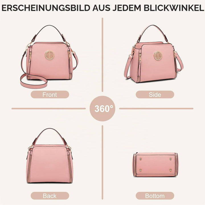 Miss Lulu Umhängetasche Damen Schultertasche Handtasche Crossbody Taschen Henkeltasche Mädchen PU Le