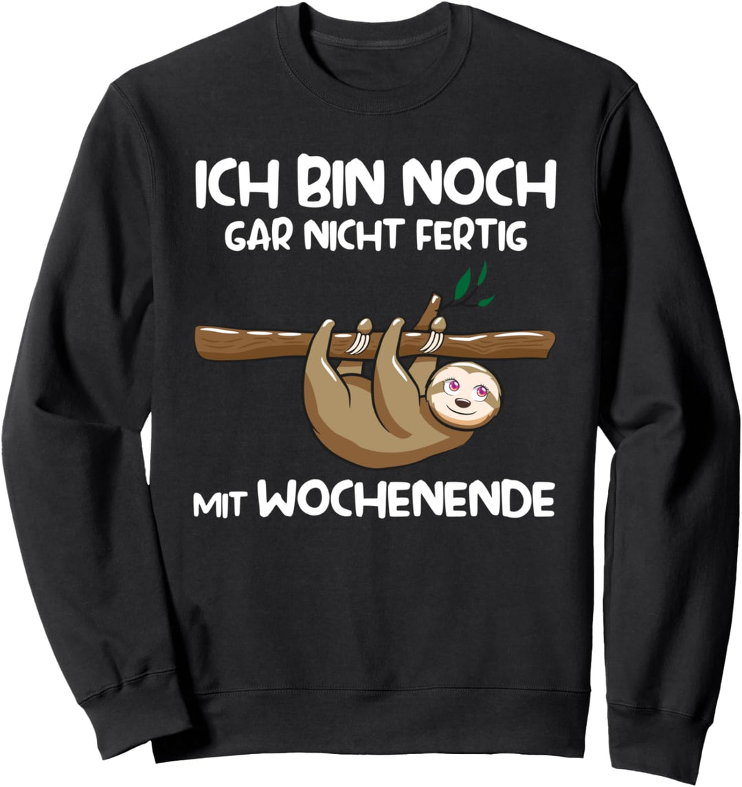 Faultier Lustige Sprüche Faulheit Müde Sweatshirt