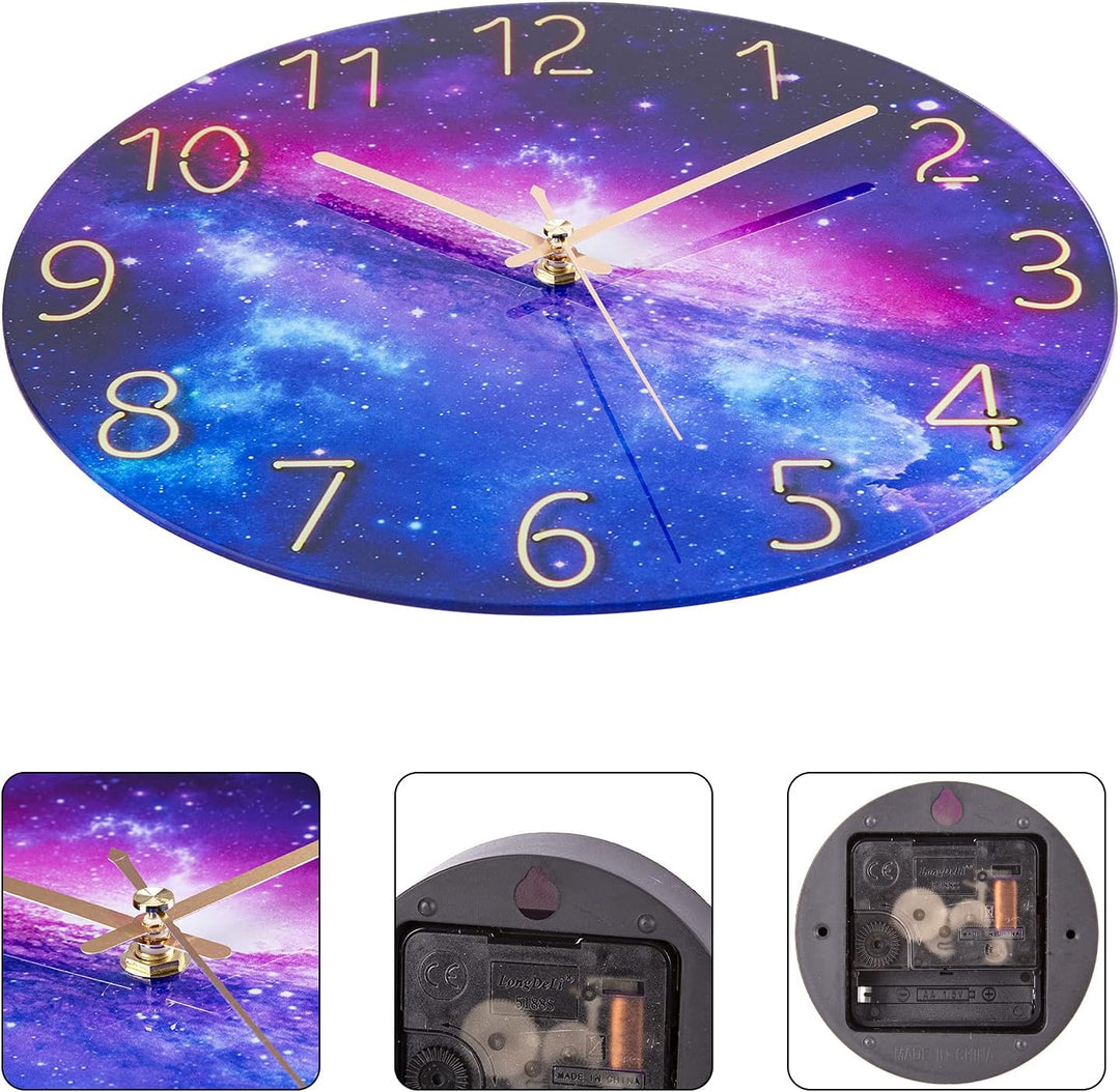 ACCSHINE Wanduhr Ohne TickgeräUsche Lautlos Modern 30cm Quarz Gross Batterie Betriebene Wanduhr Einf