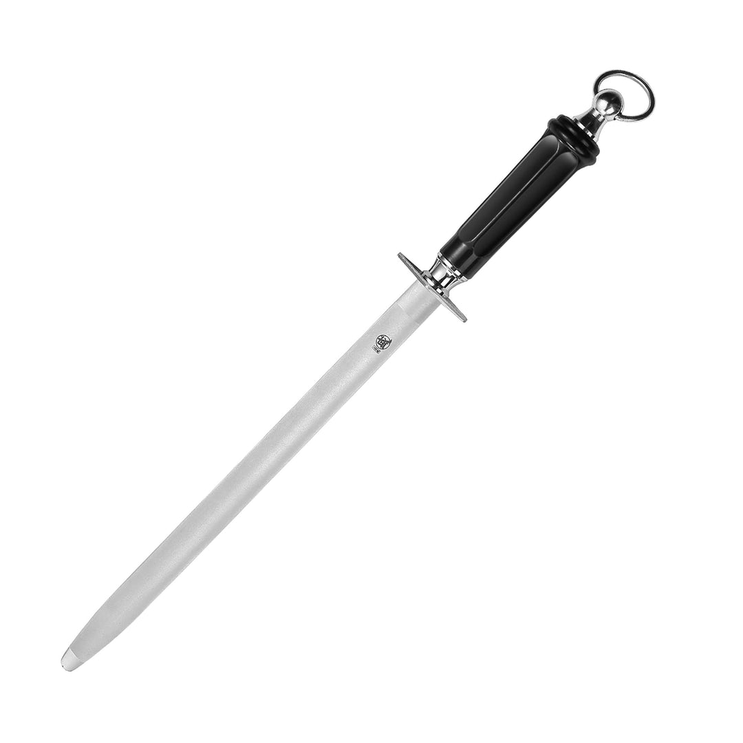 MITSUMOTO SAKARI 40 cm Edelstahl Wetzstab, Japanischer Messerschärfer mit Hohem Kohlenstoffgehalt We
