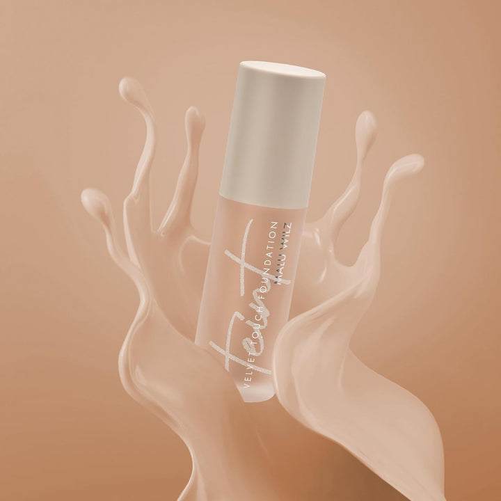 Malu Wilz Velvet Touch Foundation True Dark Sand 30ml I Skincare Creme Make up für makellosen Teint