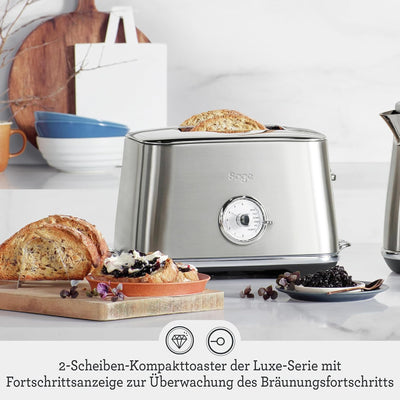 Sage - The Toast Select Luxe, Gebürsteter Edelstahl