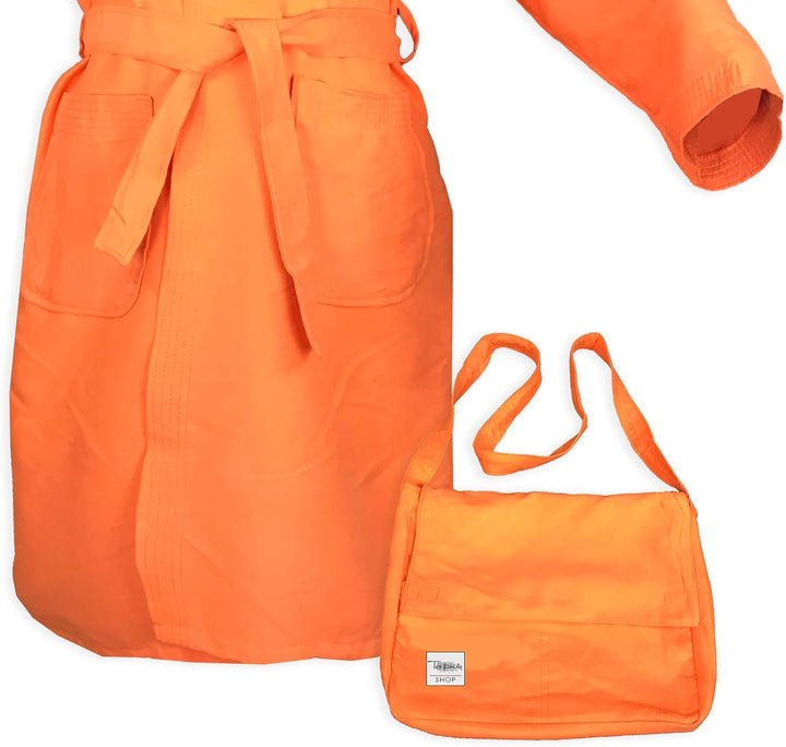 tex family Bademantel Tecnico KIDDY Kinder Mädchen aus, Orange