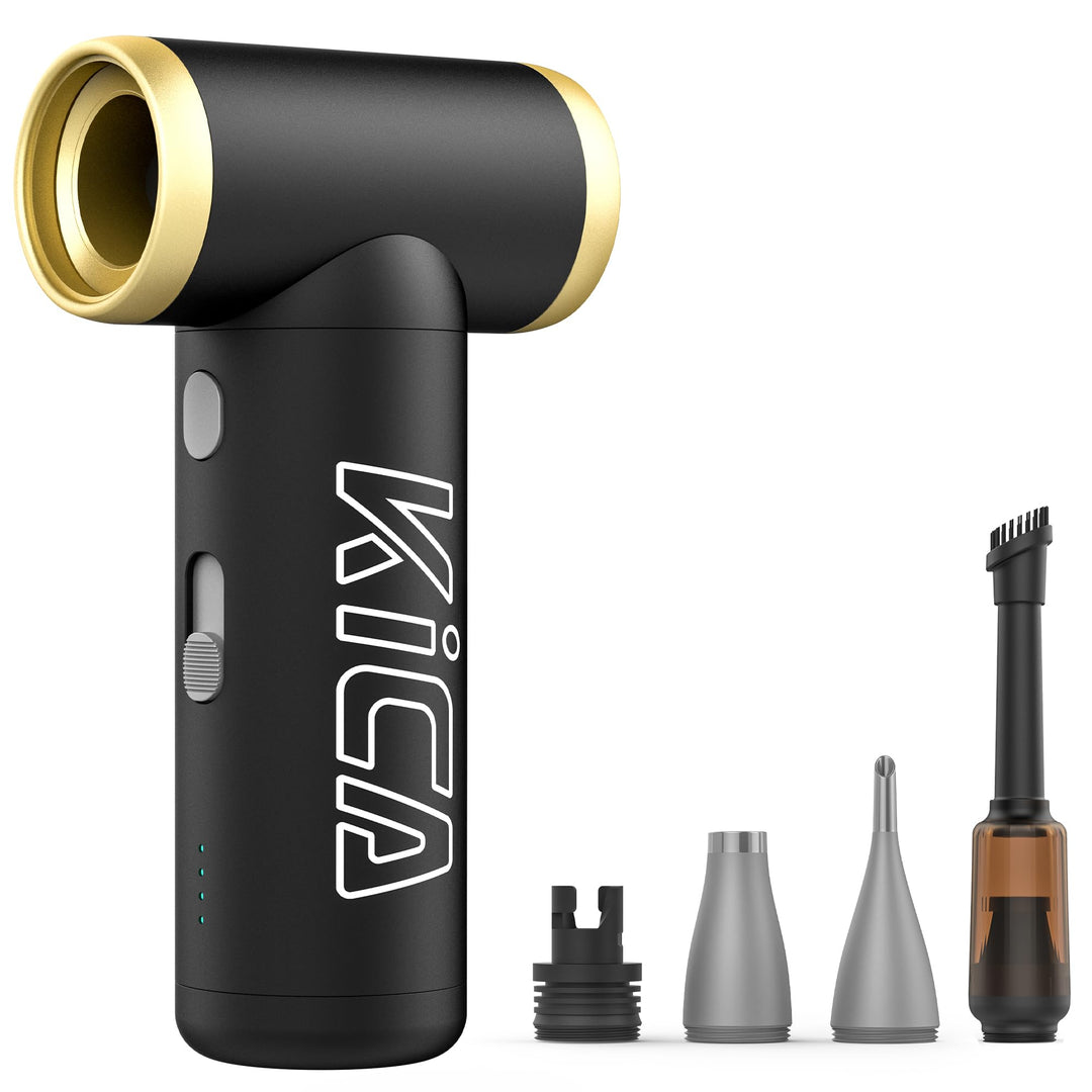 Kica JetFan 2S Elektrischer Air Duster – Metallgehäuse, 117.000 U/min, stufenlose Steuerung & Turbom