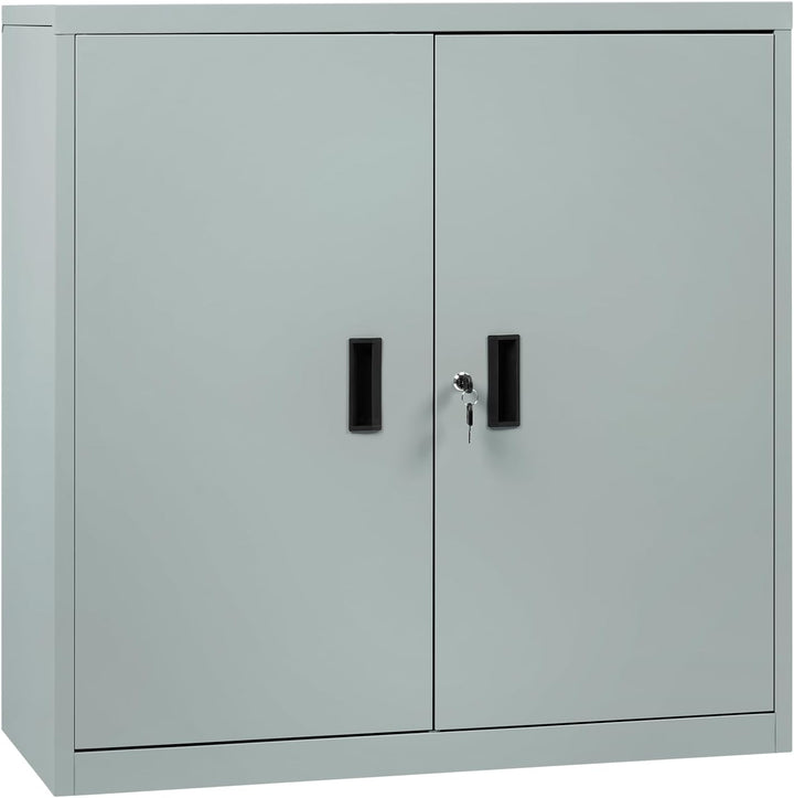 WOLTU Aktenschrank abschliessbar, Ordnerschrank mit höhenverstellbarem Einlegboden, Metallschrank mi