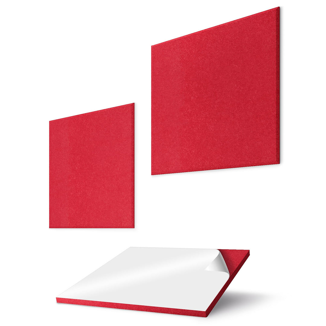 vilz 2er Set Design Akustikplatten selbstklebend aus recyceltem Filz - Interior Akustik Quadrat Abso