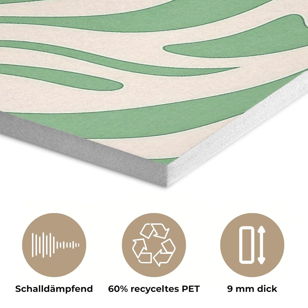 MuchoWow© Akustikpaneele 60x80 cm Filz Deko Schlafzimmer Aesthetic Wandpaneele Wohnzimmer Schallpane