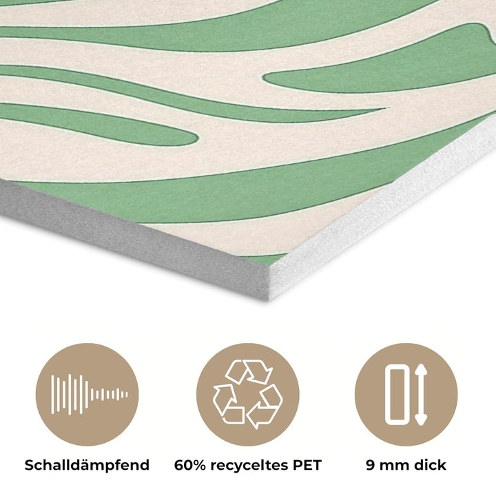 MuchoWow© Akustikpaneele 60x80 cm Filz Deko Schlafzimmer Aesthetic Wandpaneele Wohnzimmer Schallpane