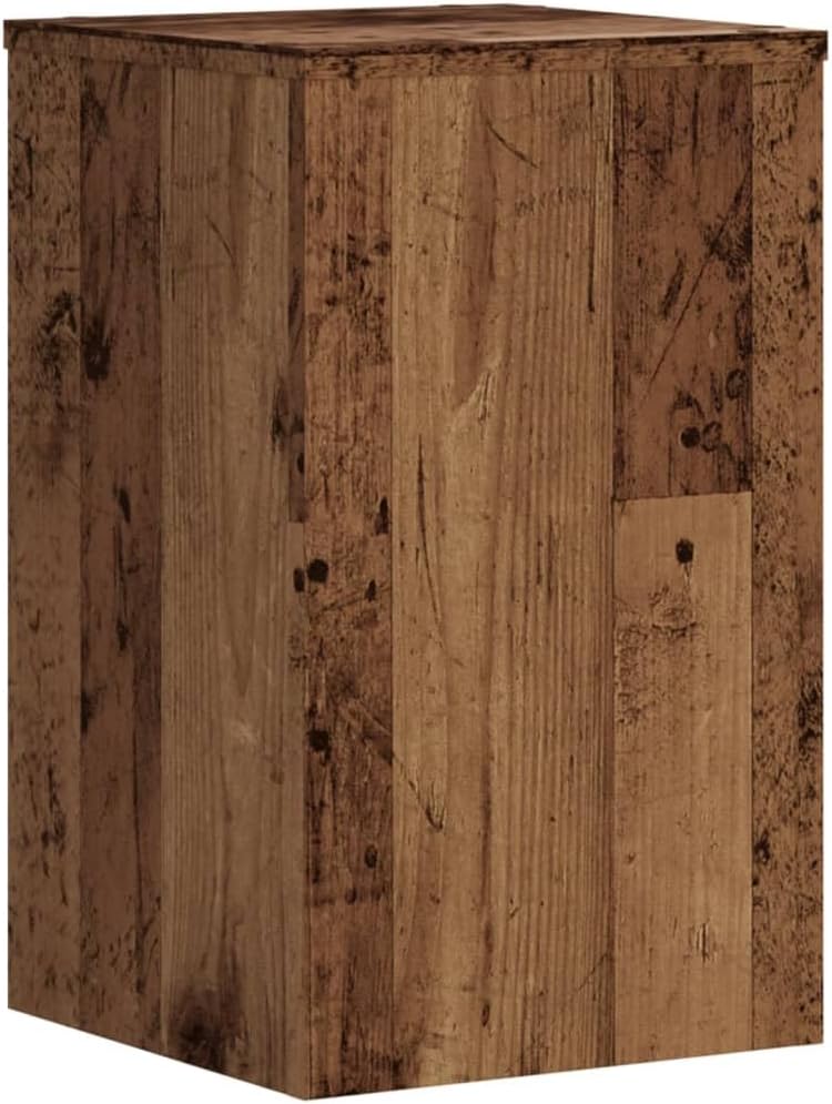 vidaXL Pflanzenständer 2 Stk. Altholz-Optik 30x30x50 cm Holzwerkstoff 30 x 30 x 50 cm Altholz, 30 x