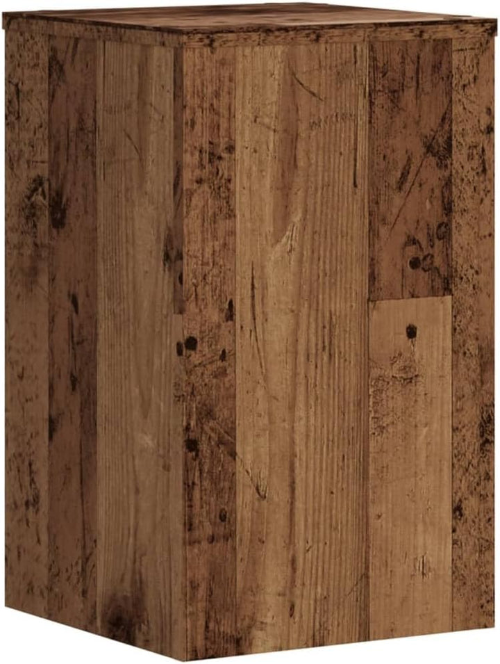 vidaXL Pflanzenständer 2 Stk. Altholz-Optik 30x30x50 cm Holzwerkstoff 30 x 30 x 50 cm Altholz, 30 x