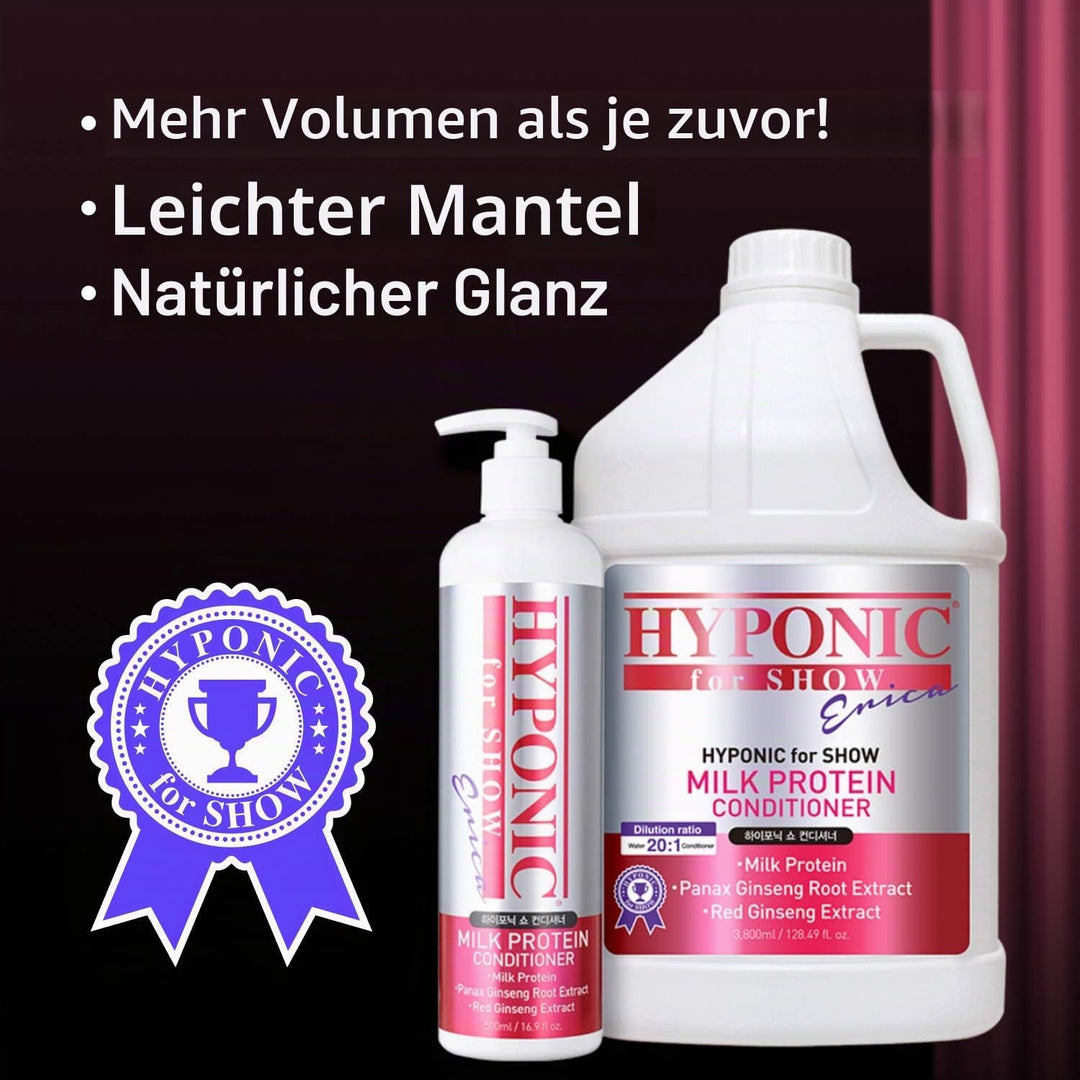 HYPONIC Show Milk Protein Conditioner - Professionelles Show Dog Shampoo für Hochleistung 500 ml