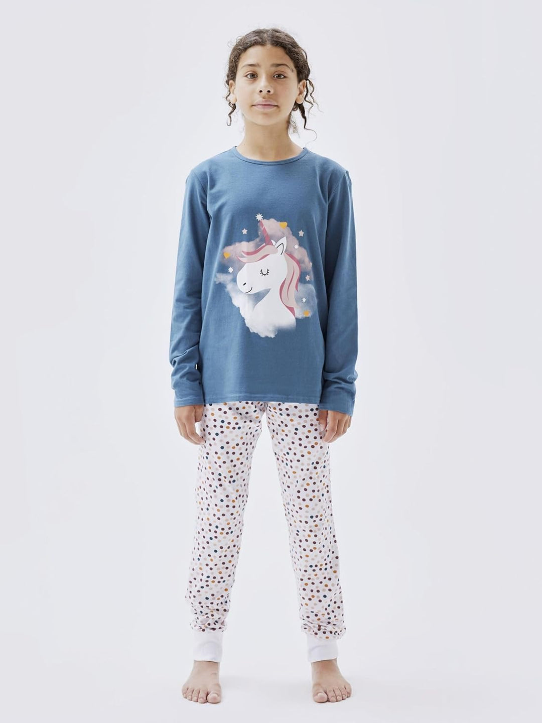 NAME IT Mädchen Nkfnightset Real Teal Unicorn Noos Pajama Set (2er Pack) 86-92 Real Teal, 86-92 Real