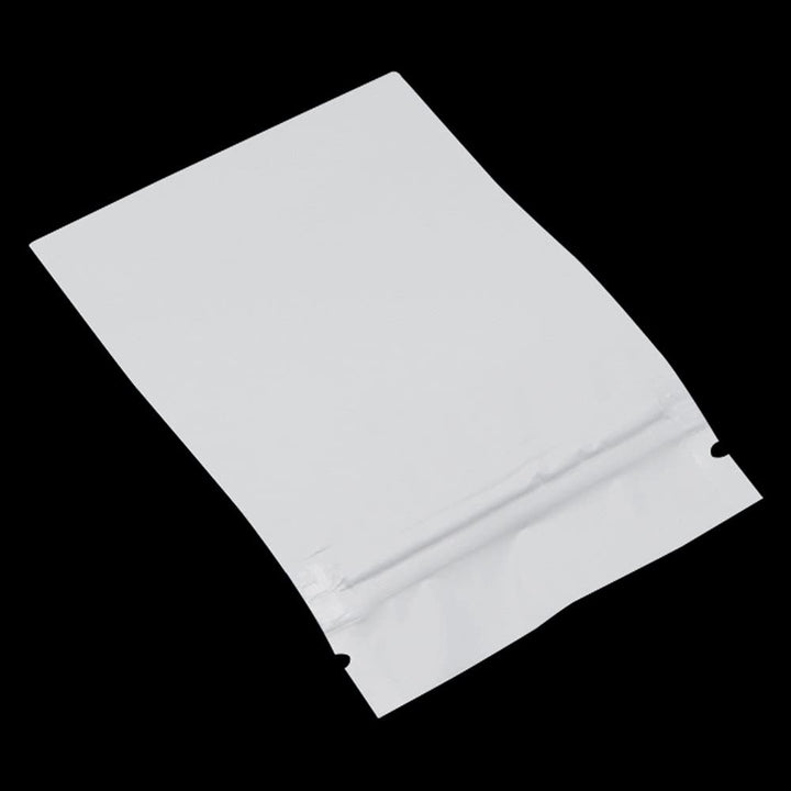 100 Stücke Matte Aluminiumfolie Verpackung Tasche Reissverschluss Selbstdicht Flachbeutel Lebensmitt