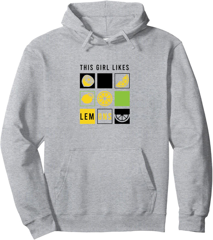 Mädchen mag Sommer Zitrone Zitrusfrüchte Pullover Hoodie