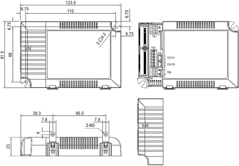 LED Netzteil dimmbar 0-10V / PWM ; MeanWell, LCM-40 ; Konstantstrom, LCM-40