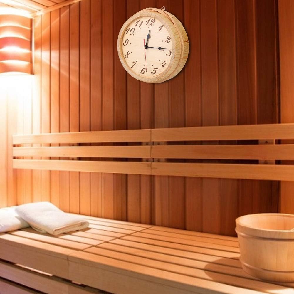 Saunauhr mit Zahlen, Klare Ablesung, Modern und Schlicht, für die Sauna