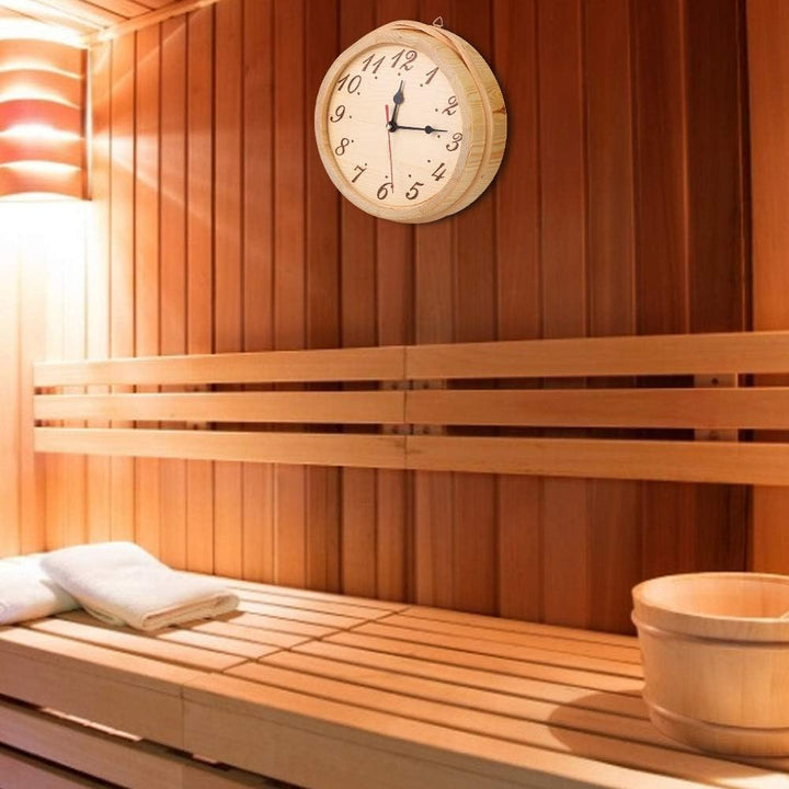 Saunauhr mit Zahlen, Klare Ablesung, Modern und Schlicht, für die Sauna