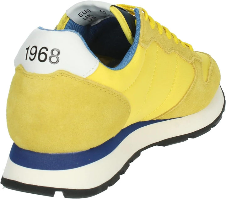 SUN68 Herren Tom Solid Nylon Sneaker 42 EU Gelb, 42 EU Gelb