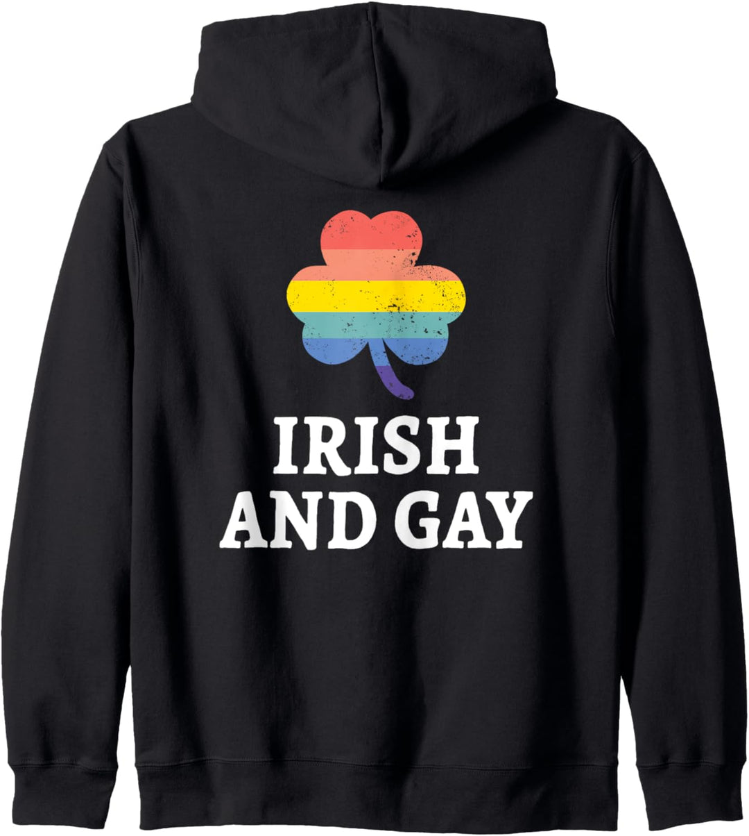 Irisch And Gay St Patrick's Day LGBTQ Pride Flag Shamrock Kapuzenjacke