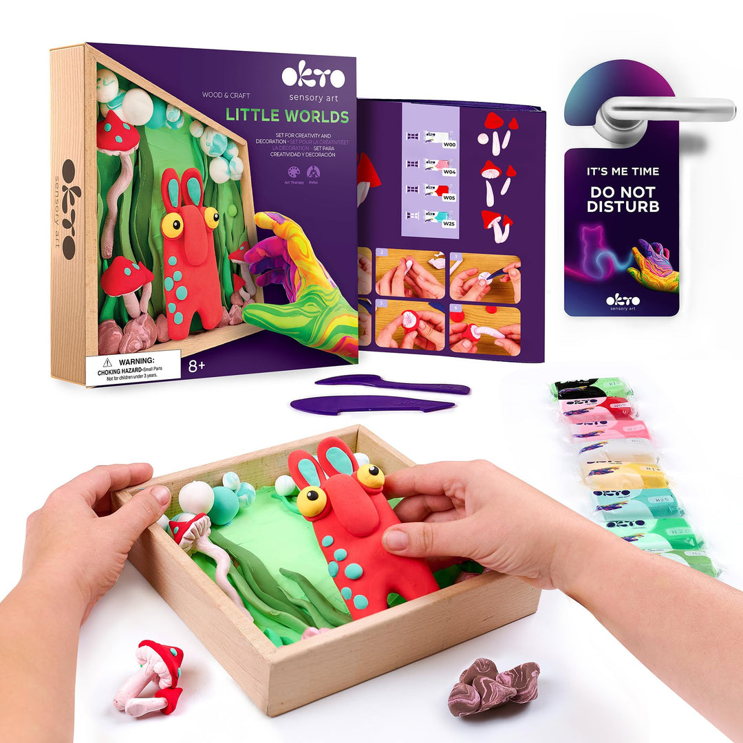 OKTO Mommy Troll/Air Clay Kunst im Holzdekor