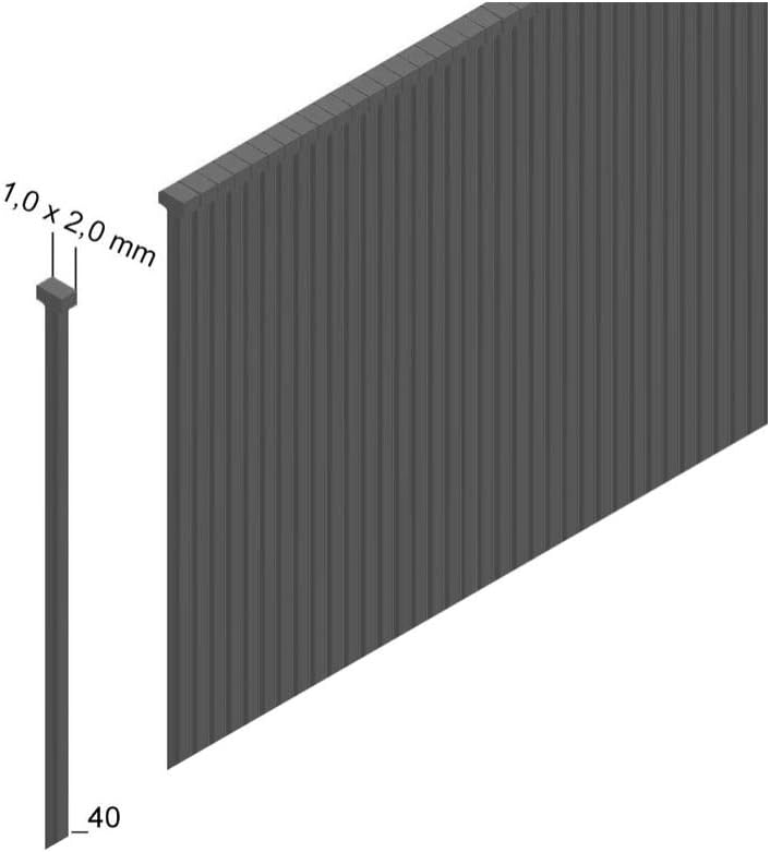 Prebena 2XR-J50 Druckluftnagler im Transportkoffer + Prebena Stauchkopfnägel Brads 40 mm 5000 Stück