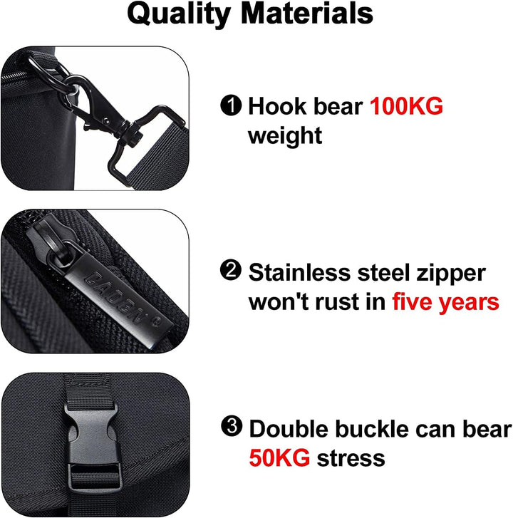 CADeN Large Camera Messenger Bag Case Schultertasche mit Stativhalter Kompatibel für Nikon, Canon, S