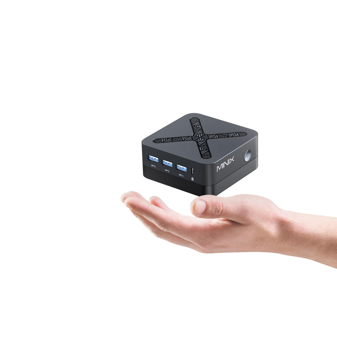MINIX NEO Z95 Mini PC, Intel 12th Gen N95 (bis zu 3,4 GHz), 8 GB LPDDR5X RAM 256GB NVMe SSD, Dual LA
