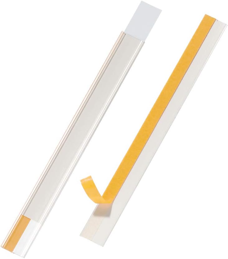 Durable Scannerschienen Scanfix inkl. Etiketten, 200 x 20 mm, transparent, 50 Stück, 802319, 200 x 2